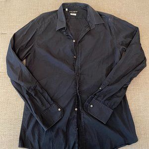 Dolce and Gabbana Gold Fit Long Sleeve Dress Shirt